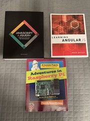 Web Development Programming Book Lot JavaScript AngularJS Raspberry Pi Coding