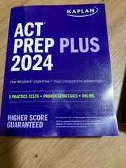 Kaplan ACT Prep Plus 2024 Study Guide Book, English, Online, 1056 Pages