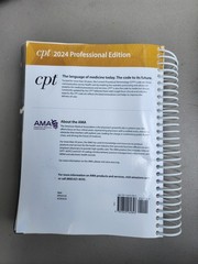 CPT 2024 Professional Edition AMA Medical Coding Spiral-Bound Reference