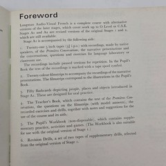 Longman Audio Visual French Stage A1 And Stage A2 French Language Books 1976