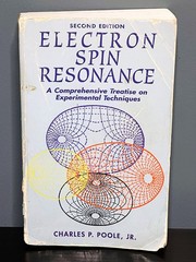 Electron Spin Resonance: A Comprehensive Treatise Charles P Poole 2nd Edition