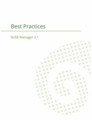 SUSE Manager 3.1: Best Practices Guide, Brand New, Free shipping in the US
