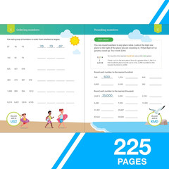 The IXL Ultimate 3Rd Grade Math Workbook, Activity Book for Kids Ages 8-9 Coveri