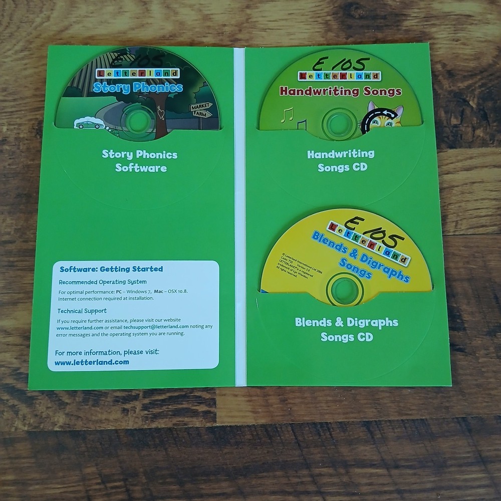 Letterland Grade One CD Pack Story Phonics Software Handwriting Songs Blends