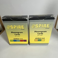 SPIRE Reading Phonogram Cards 3rd Edition Levels 1-5 & 6-8 Flashcards Complete