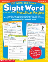 100 Write-and-Learn Sight Word Practice Pages: Engaging Reproducible Acti – GOOD