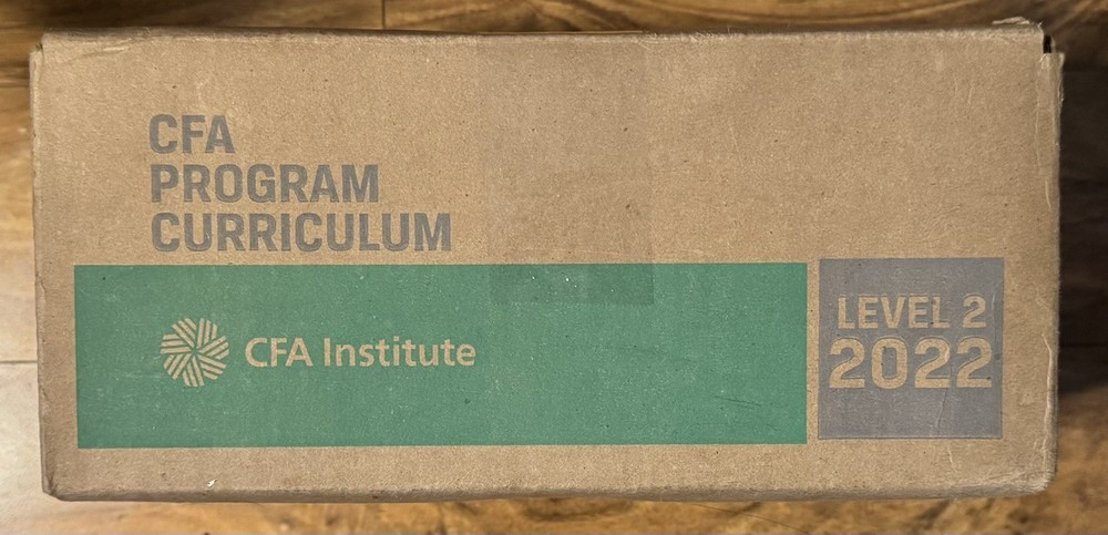 CFA Institute Program Curriculum 2022 Level II Vol 1 2 3 4 5 6 Complete Text Set