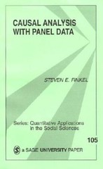 Causal Analysis with Panel Data (Quantitative Applications in the Social – GOOD