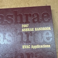 2007 ASHRAE Handbook — HVAC Applications With The Cd