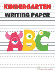 Kindergarten Writing Paper for ABC Kids, 100+ Pages Handwriting Tracing Practice