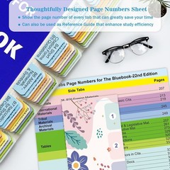Index Tabs for the Bluebook 22Nd Edition, Complete Book Tabs Set with Blanks, Bo