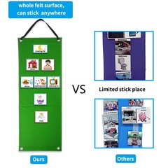 Visual Schedule Chart for Kids – Daily Routine & Autism Learning Tool Green
