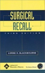 Surgical Recall by Blackbourne, Lorne H.