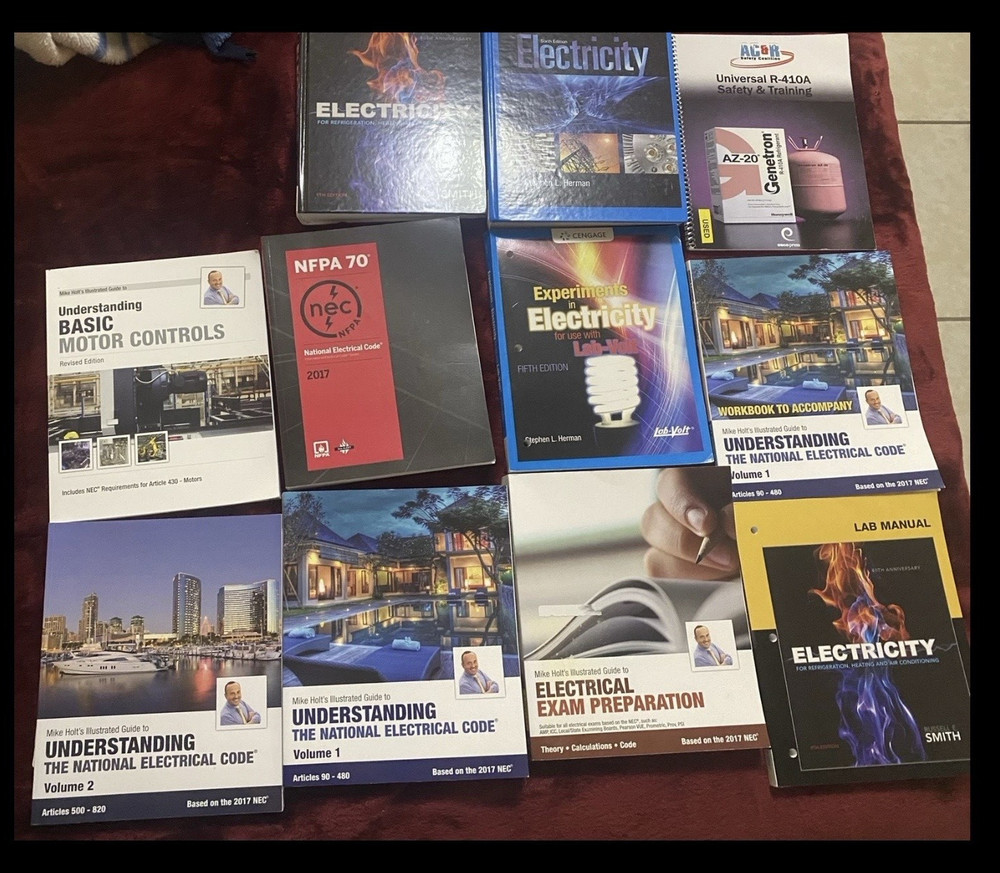 Multiple electric and HVAC books