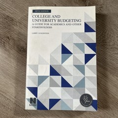 College & University Budgeting 5th Edition Larry Goldstein NACUBO Higher Ed Book