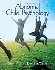 Abnormal Child Psychology Hardcover David A., Mash, Eric J. Wolfe