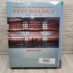 Psychology Lecture Outlines Textbook Instructor’s Edition College Book 4th