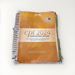 CPT 2024 Professional Edition Codebook With Rules & Guidelines AMA Used