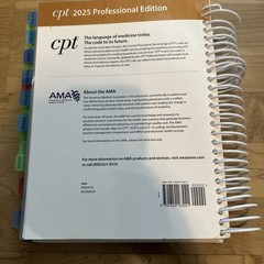 CPT 2025 Professional Edition Text Book by American Medical Association