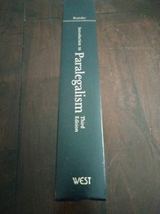 Introduction to Paralegalism-Third Edition- H.C. William P Statsky
