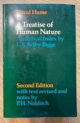 1981 Trade Paperback: A Treatise of Human Nature, Hume, pub in UK, 2nd Ed.