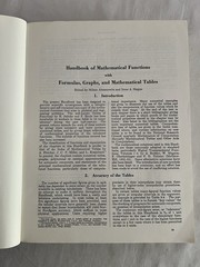 Dover Books: Handbook of Mathematical Functions – Formulas, graphs and tables