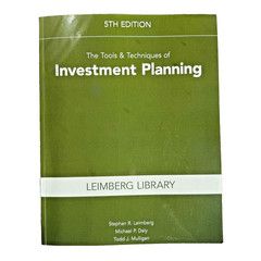 The Tools & Techniques of Investment Planning – Edition 5; ISBN – 9781588528582