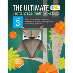 The IXL Ultimate 3Rd Grade Math Workbook, Activity Book for Kids Ages 8-9 Coveri