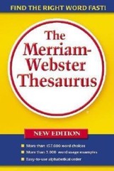 The Merriam-Webster Thesaurus, Trade Paperback – 0877796378, paperback