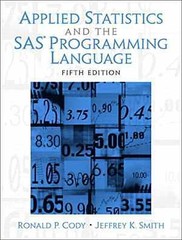 Applied Statistics and the SAS – Paperback, by Cody Ron; Smith – Acceptable