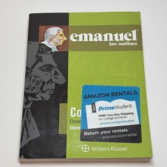 Emanuel Law Outlines Contracts Paperback by Emanuel Steven L. Eleventh Edition