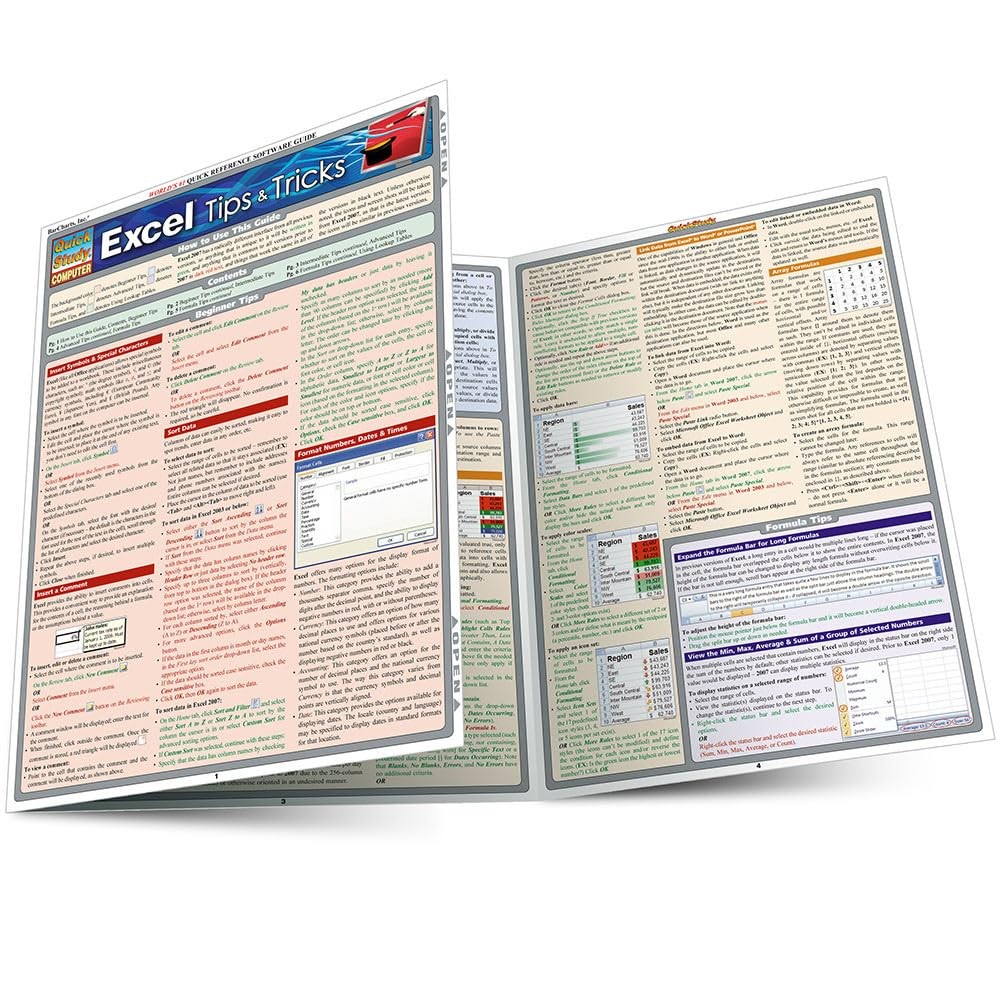 Excel Tips & Tricks: QuickStudy Laminated Reference Guide (QuickStudy…