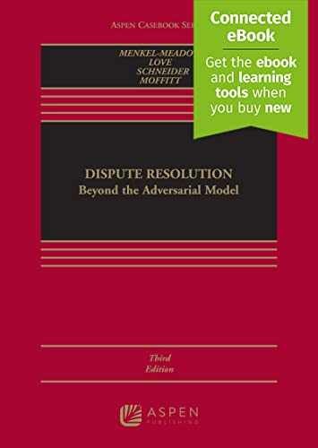 Dispute Resolution: – Hardcover, by Menkel-Meadow Carrie J; – Acceptable n