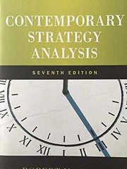 Contemporary Strategy Analysis – Paperback, by Grant Robert M. – Very Good