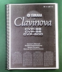 Yamaha CVP-98 CVP-96 CVP600 Instruction Manual: 164 Pages & Protective Covers!