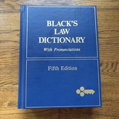 Black’s Law Dictionary Fifth Edition With Pronunciations HC 1979