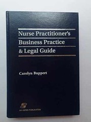 NURSE PRACTITIONER’S BUSINESS – Hardcover, by Buppert Carolyn – Very Good g
