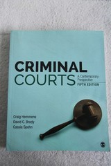 Criminal Courts A Contemporary Perspective 5th Edition 2023 Hemmens, Brody, Spoh