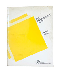 1983 SAS Introductory Guide, Textbook by SAS Institute, Tech Collector’s Item