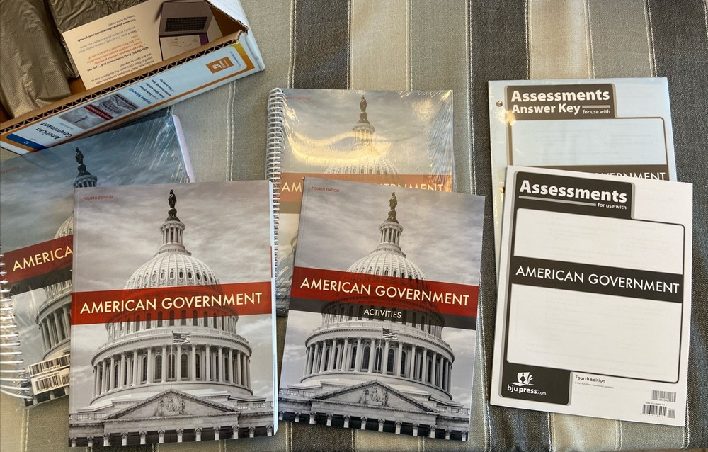 NEW BJU Press 12th grade AMERICAN GOVERNMENT Complete Subject Kit 4th ed History