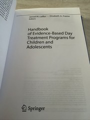 Handbook of Evidence-Based Therapies for Children and Adolescents : Bridging…