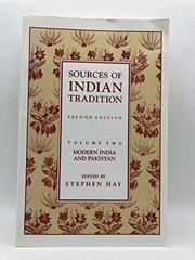 Sources of Indian Tradition: – Paperback, by Hay Stephen; Embree – Acceptable n