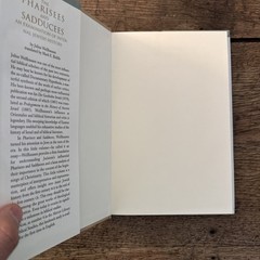 Pharisees and Sadducees Hardcover + Dust Jacket – Julius Wellhausen VERY GOOD +