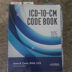 AHIMA Press ICD-10-CM Code Book 2025 Illustrated Anne B. Casto AC221024
