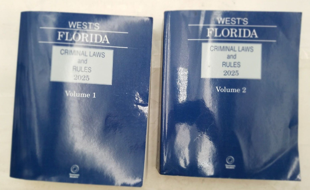 West’s Florida Criminal Laws and Rules, 2025 ed. 2 Volume set