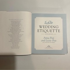 Emily Post’s Wedding Etiquette Book, 6th current edition hardcover