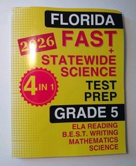 Florida FAST & Statewide Science Test Prep for Grade 5 4 in 1 2026