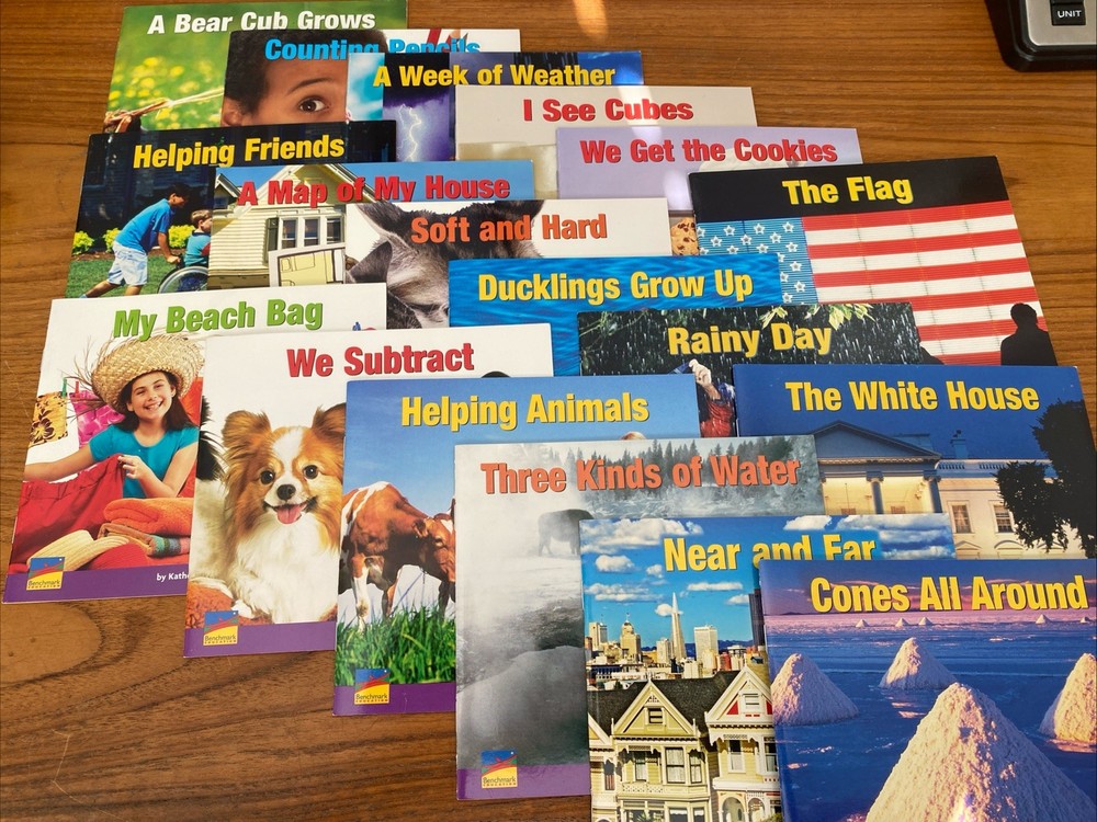 Benchmark Education Books Lot of 18 Homeschooling Early Readers Levels A B C D E