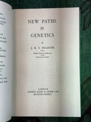NEW PATHS IN GENETICS by J.B.S. Haldane – 1st (First) UK Ed., 1941