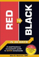 RED TO BLACK IN 30 DAYS By Allen B. Bostrom – Hardcover **Mint Condition**